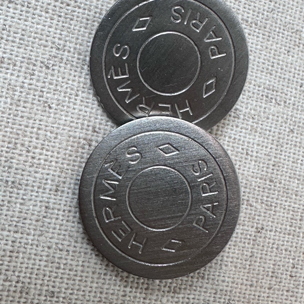 Hermes Silver Earrings